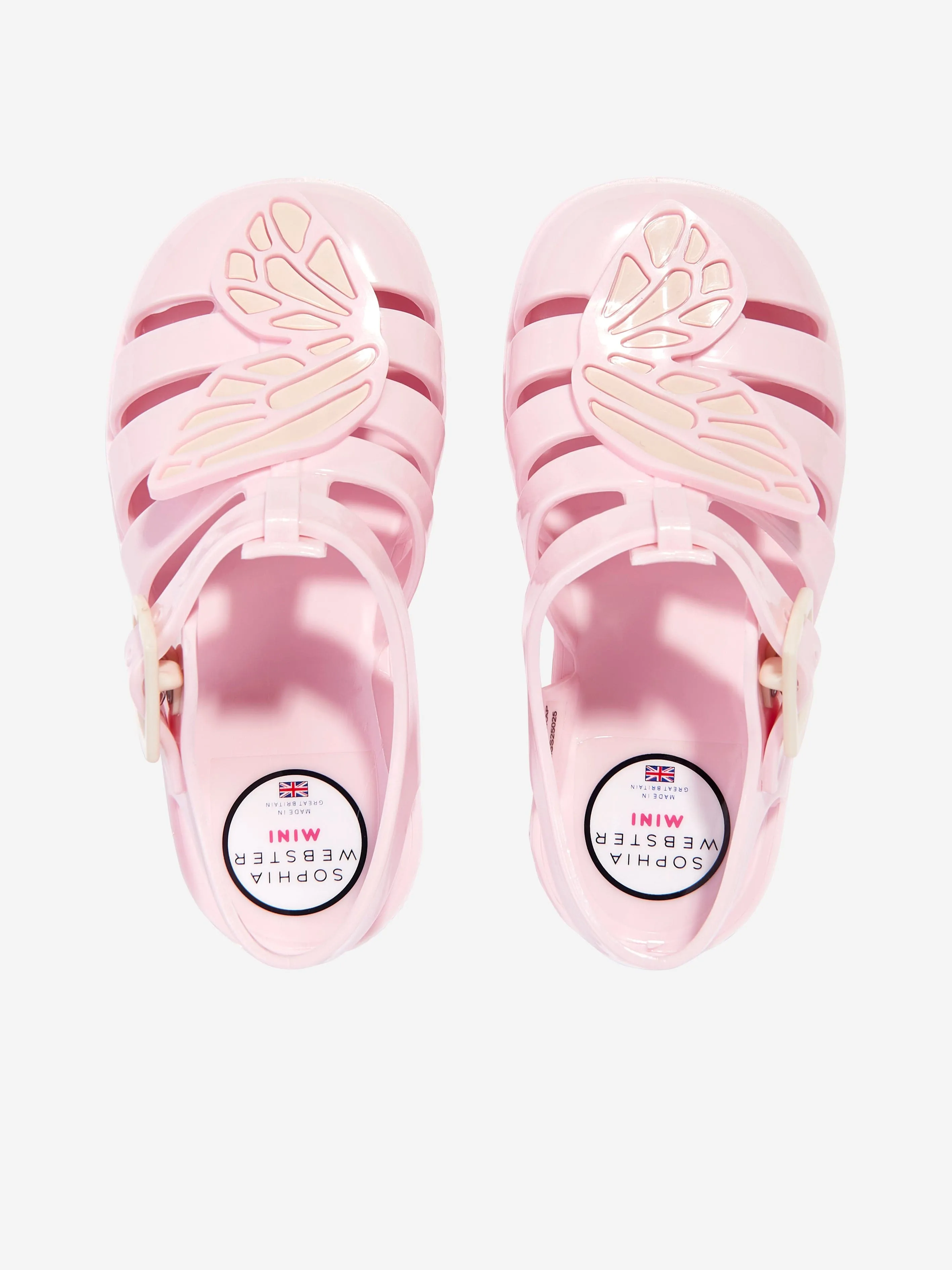 Sandales Papillon en Gelée pour Filles en Rose