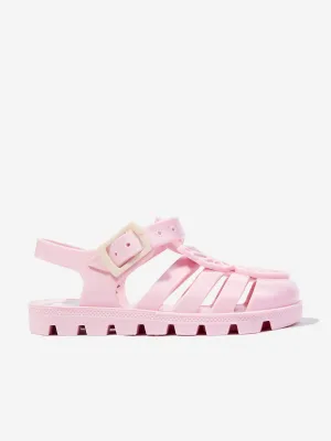 Sandales Papillon en Gelée pour Filles en Rose