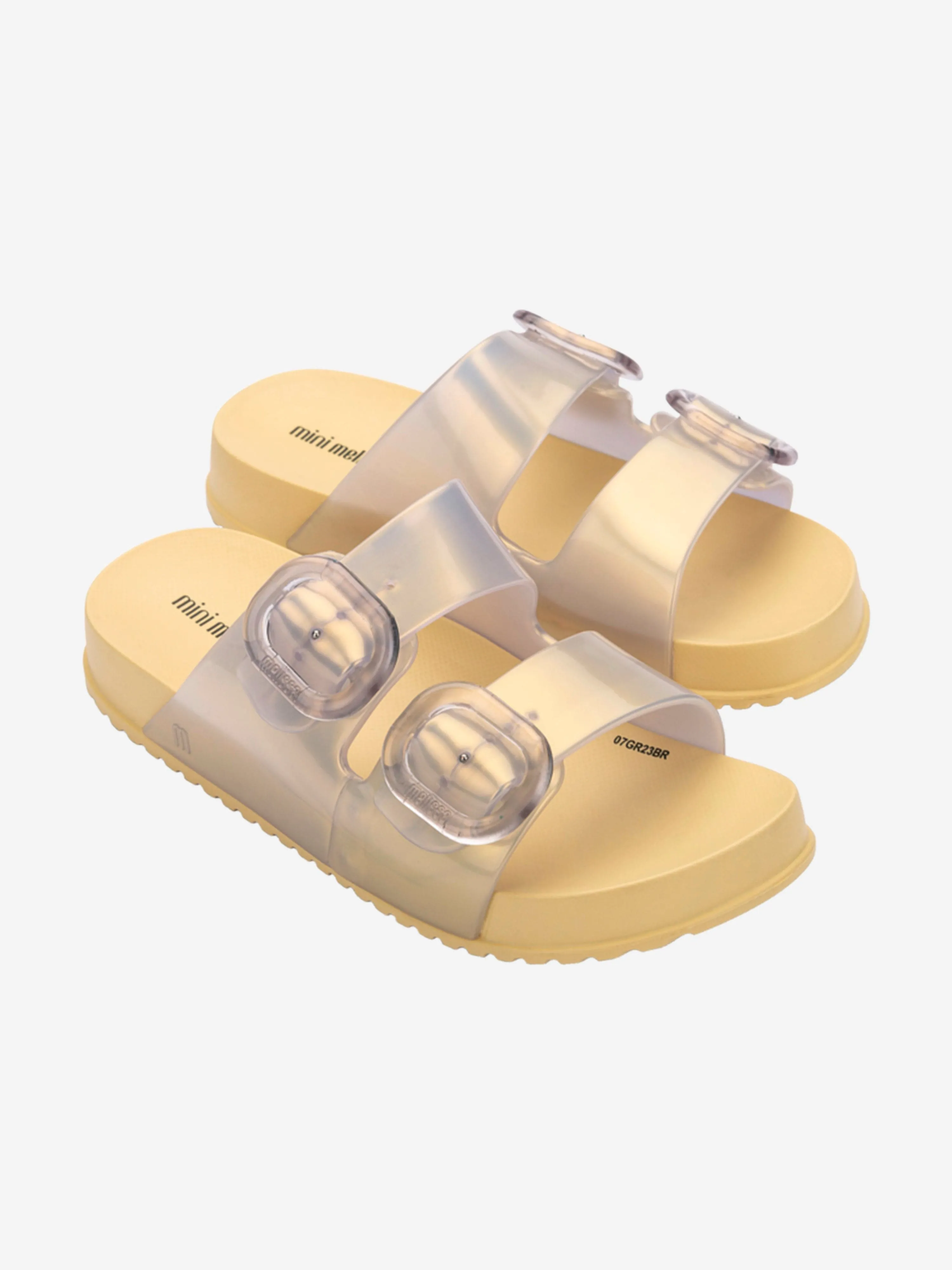 Sandales coulissantes confortables pour filles en or