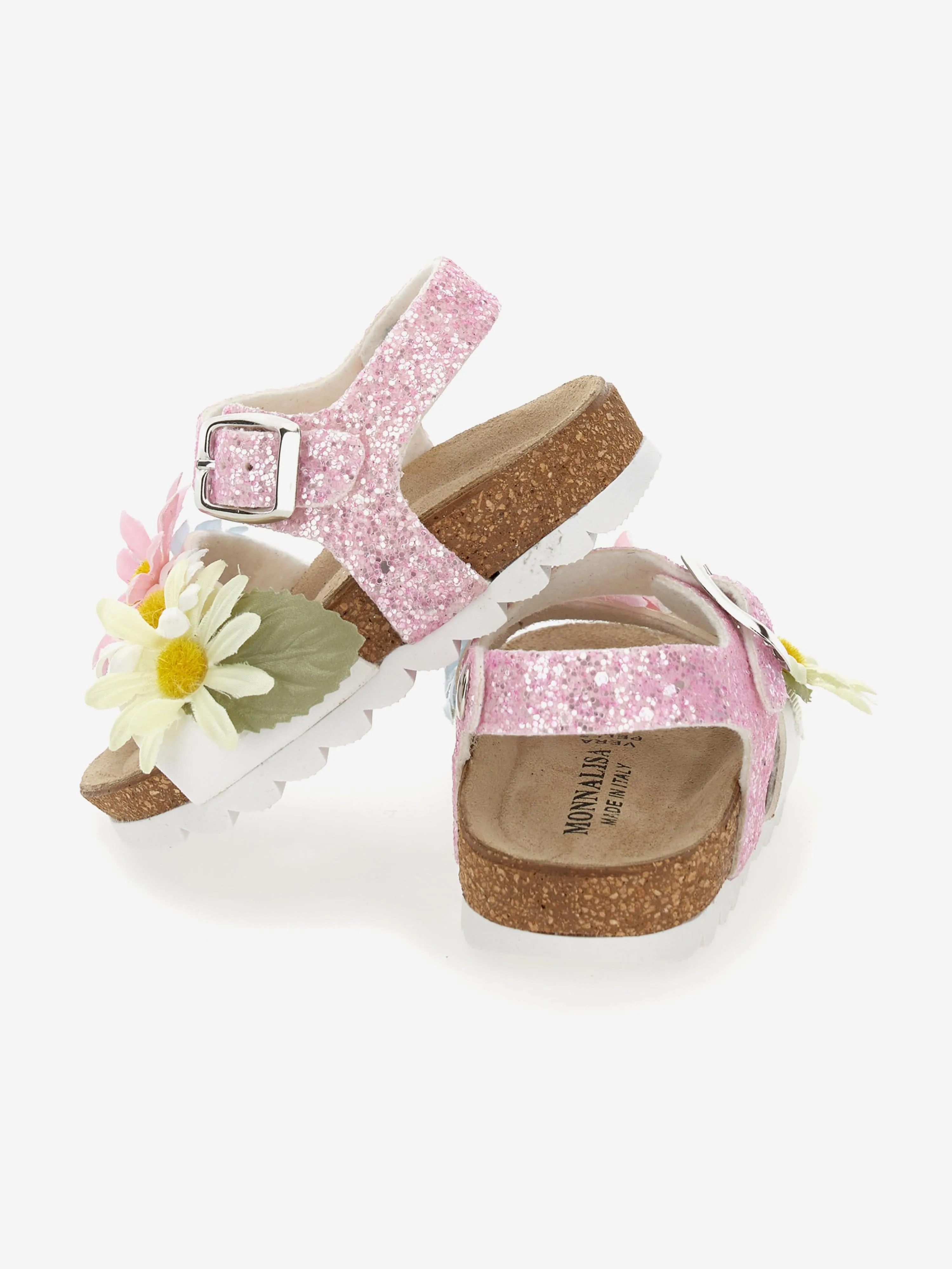 Sandales à paillettes Daisy pour filles en rose