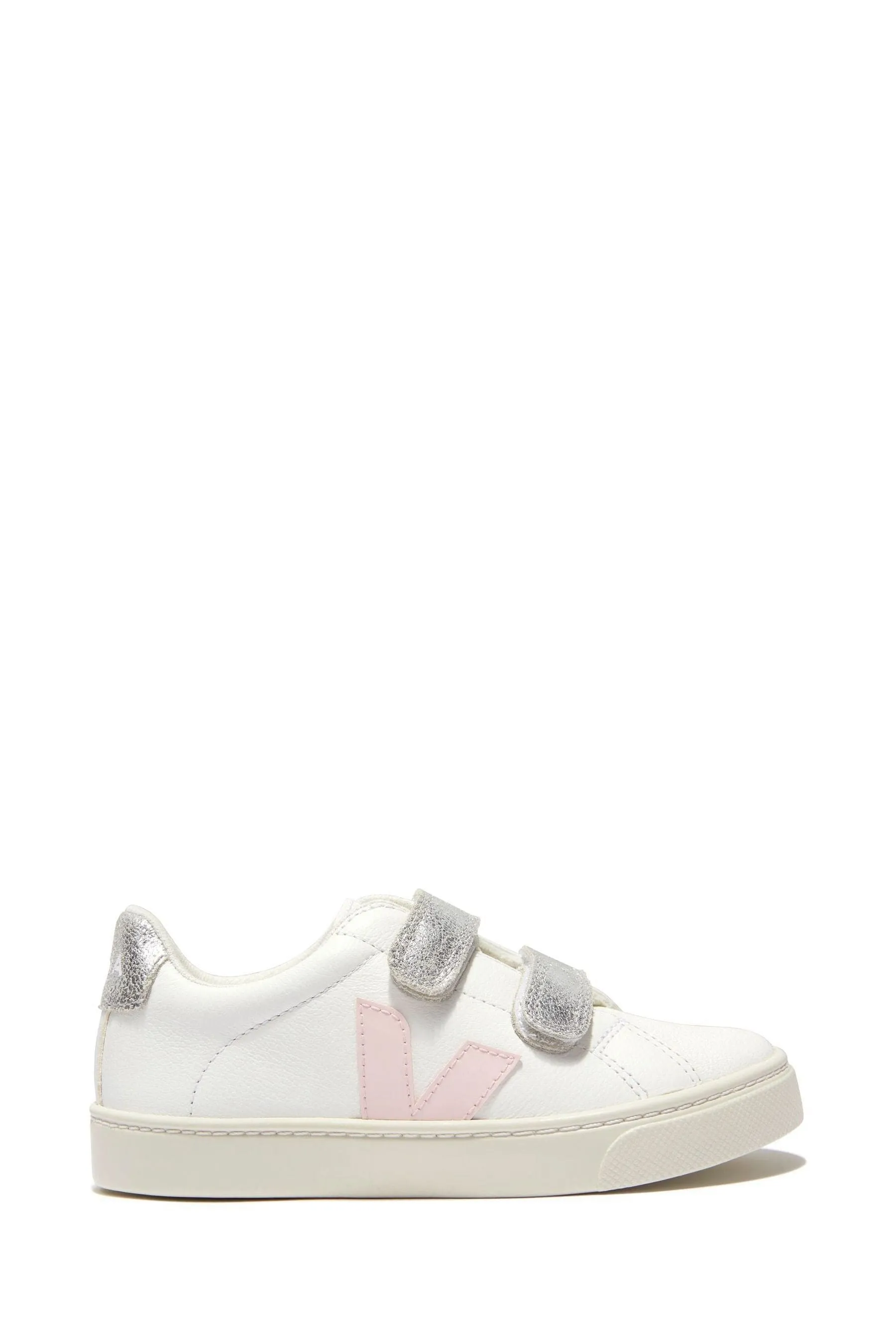 Baskets en cuir ChromeFree Esplar pour filles en blanc