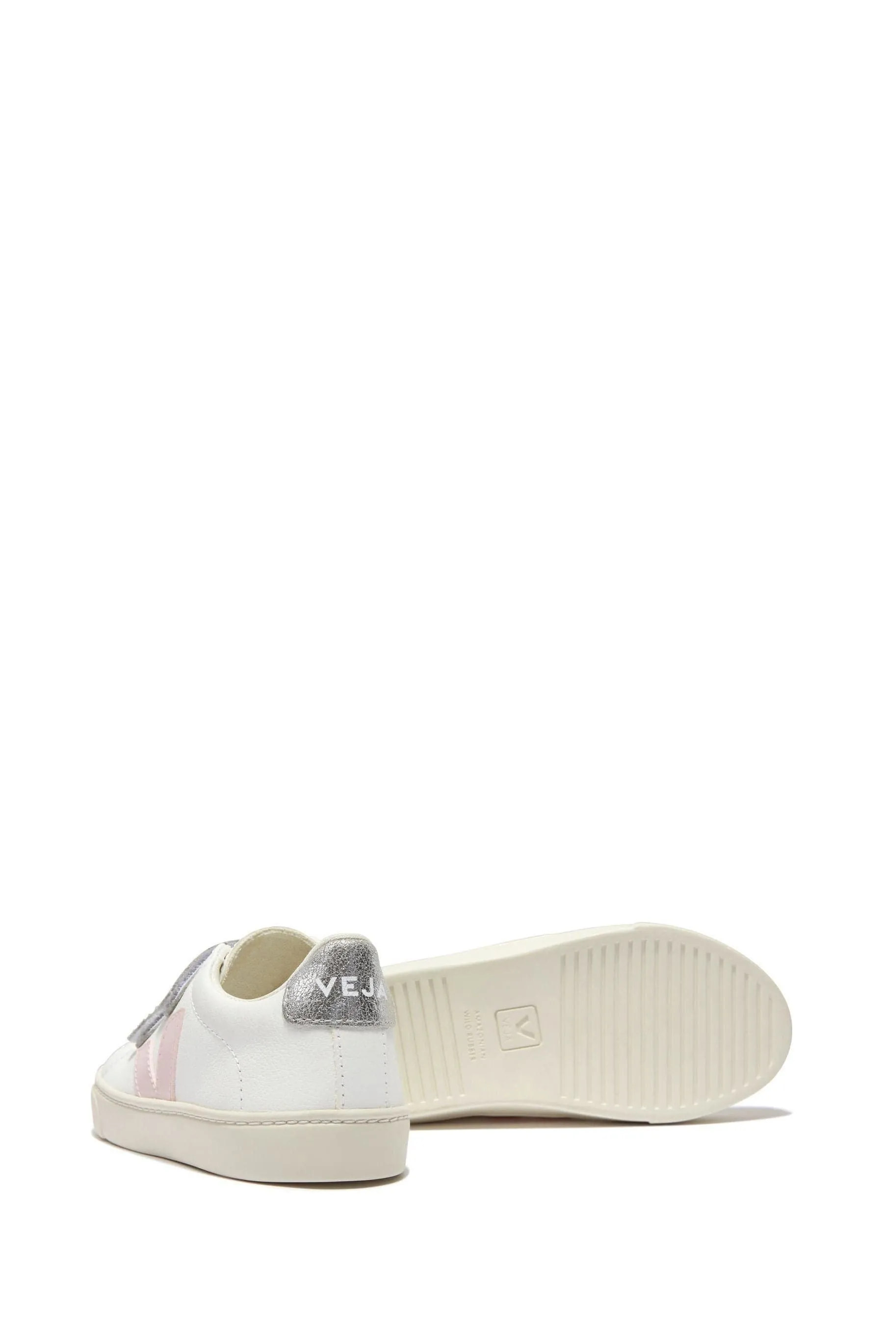 Baskets en cuir ChromeFree Esplar pour filles en blanc