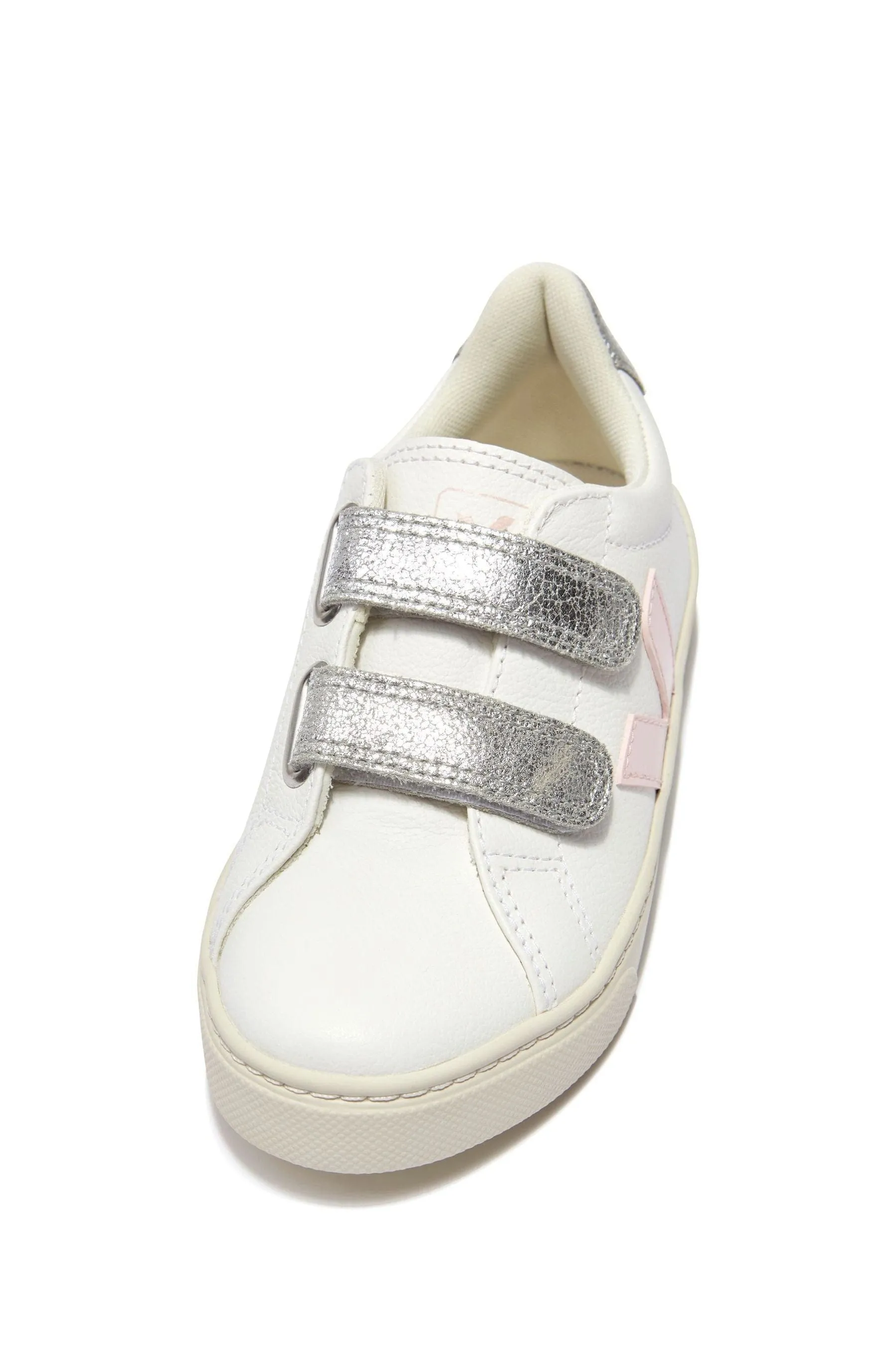 Baskets en cuir ChromeFree Esplar pour filles en blanc