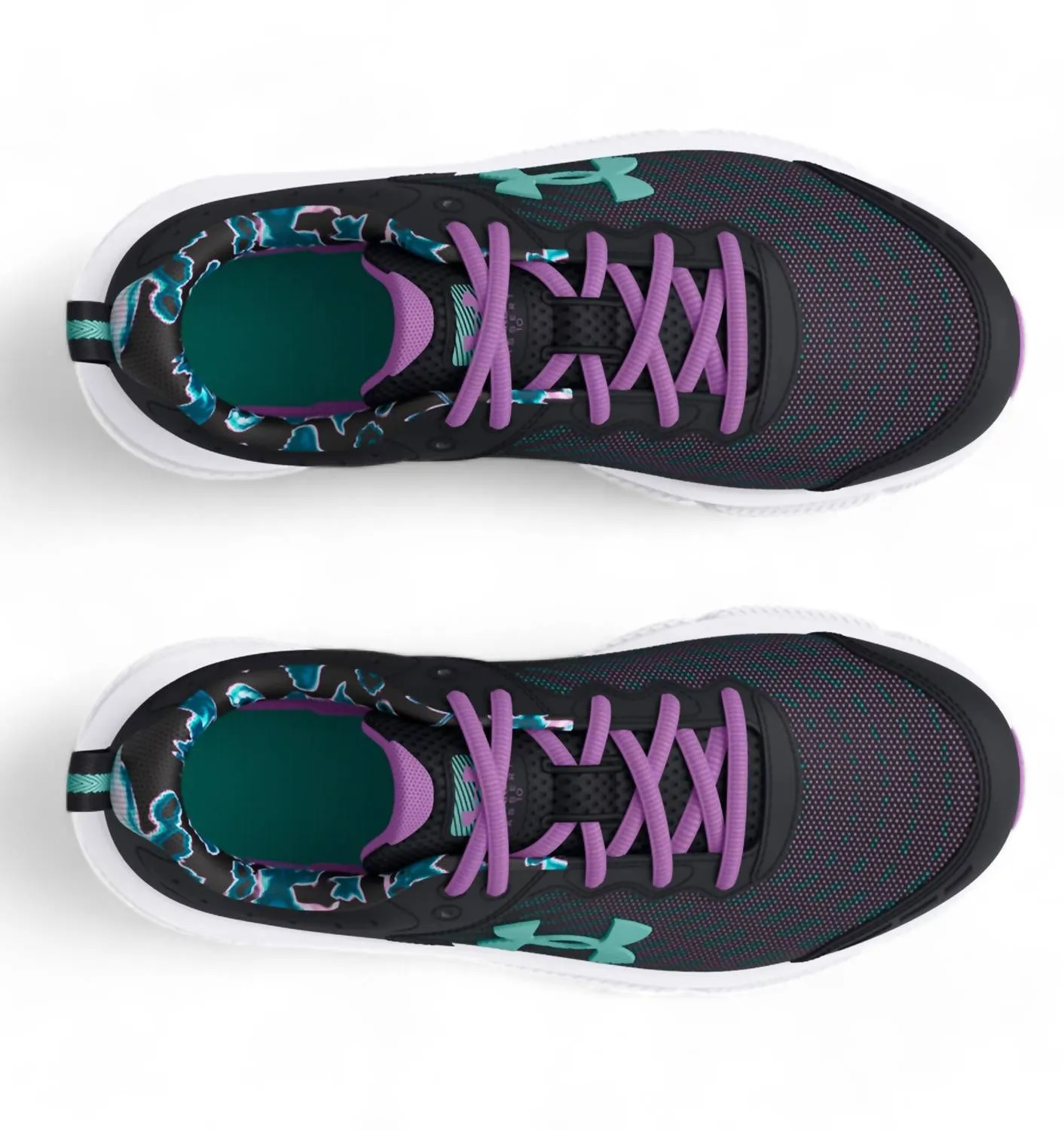 Baskets Print Assert 10 pour Filles en Noir/violet Provence/turquoise Radial - Chaussures Ecco