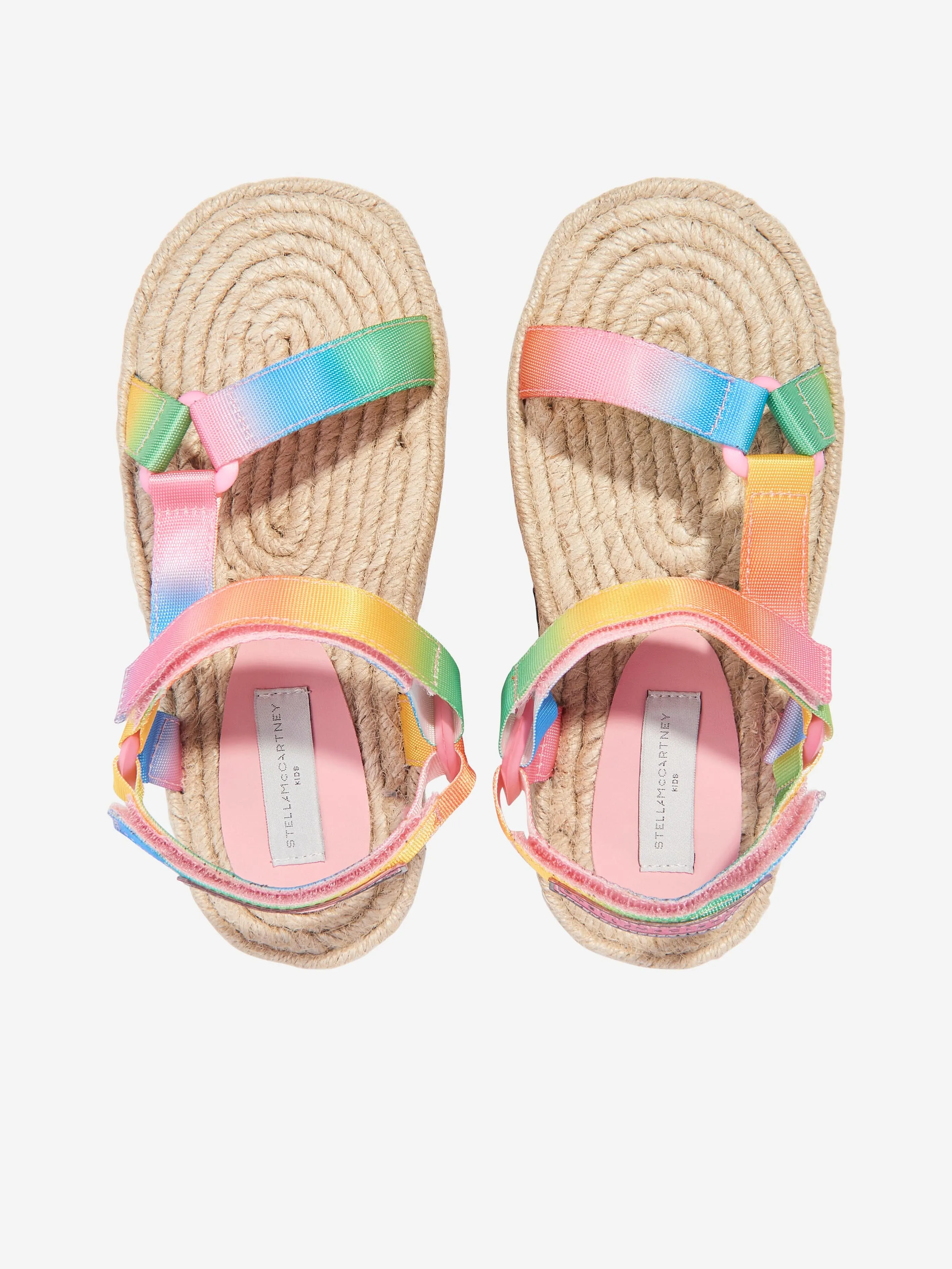Sandales à bandes logo pour filles multicolores