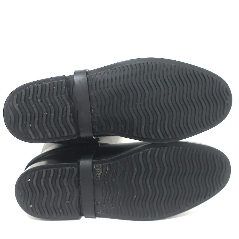 Bottes d'équitation en caoutchouc Givenchy Noir Taille 38 Bottes de pluie montantes