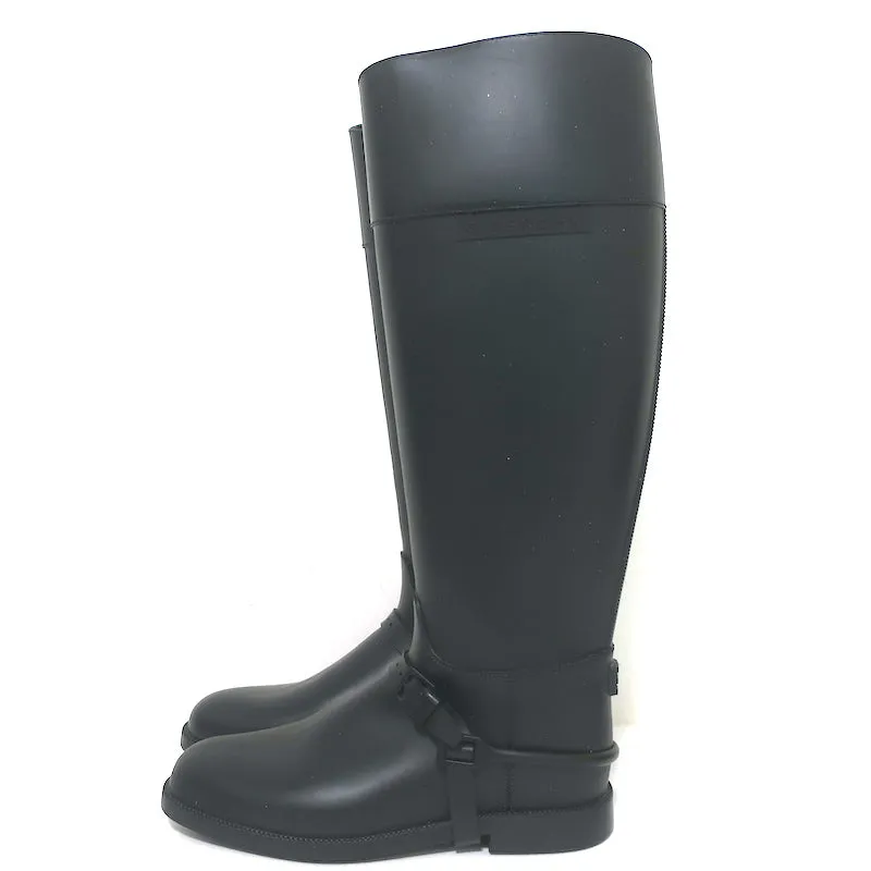 Bottes d'équitation en caoutchouc Givenchy Noir Taille 38 Bottes de pluie montantes