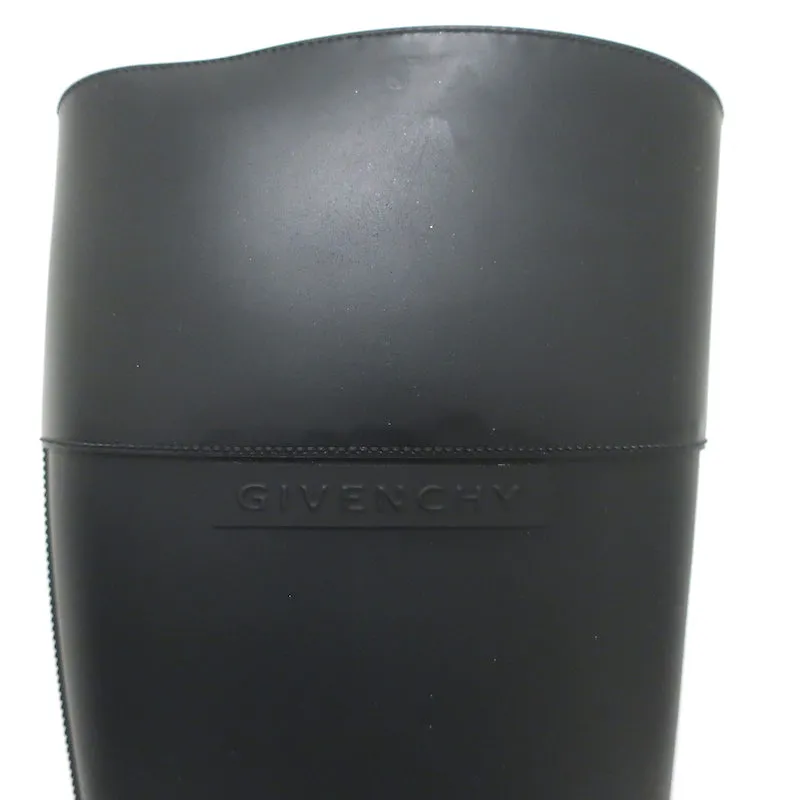 Bottes d'équitation en caoutchouc Givenchy Noir Taille 38 Bottes de pluie montantes