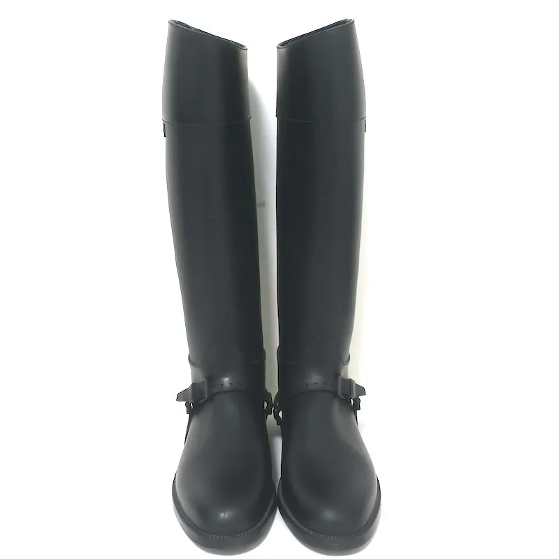 Bottes d'équitation en caoutchouc Givenchy Noir Taille 38 Bottes de pluie montantes