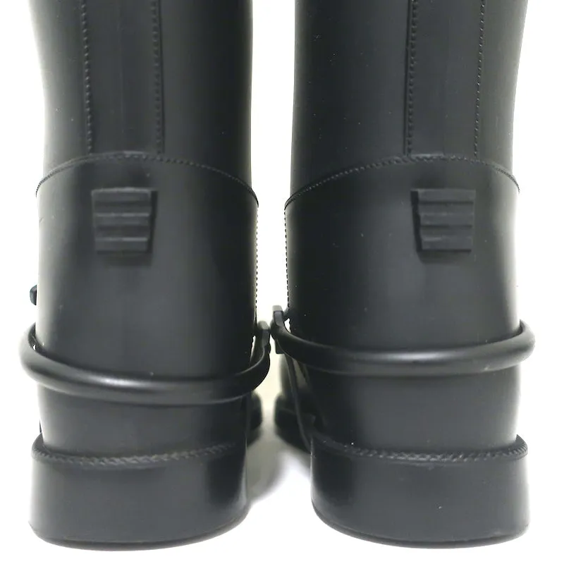 Bottes d'équitation en caoutchouc Givenchy Noir Taille 38 Bottes de pluie montantes