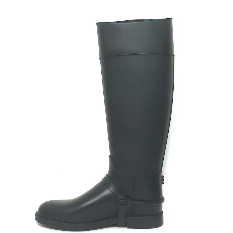 Bottes d'équitation en caoutchouc Givenchy Noir Taille 38 Bottes de pluie montantes