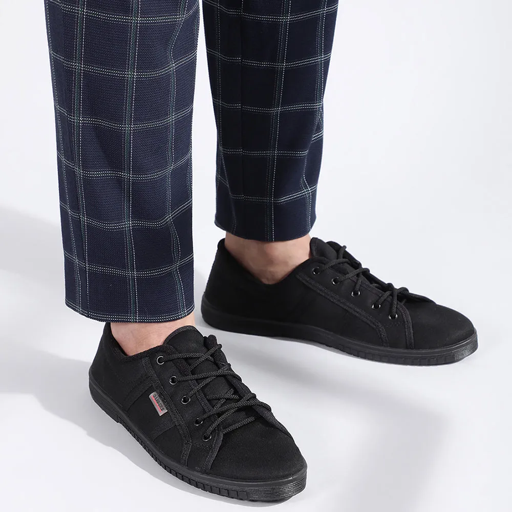 Chaussures Casual à Lacets Noires Pour Homme JUMPER-E Par Liberty