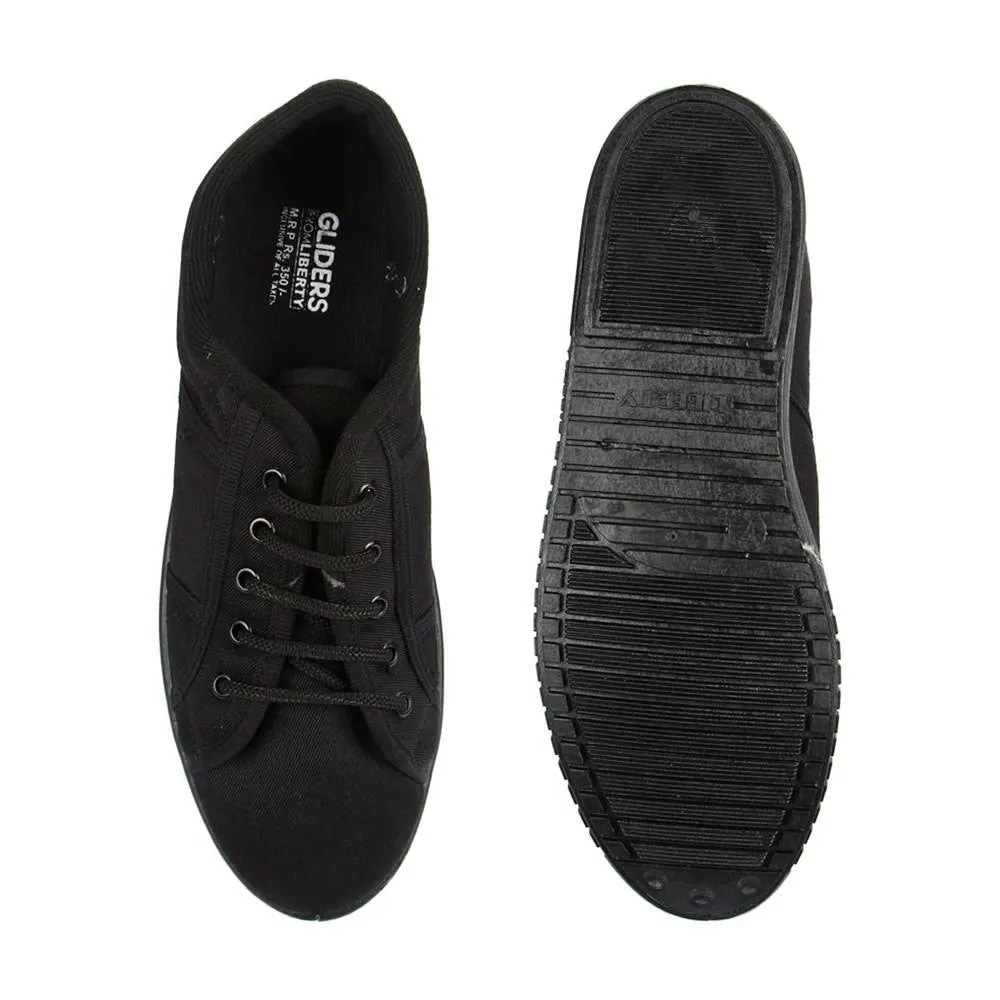 Chaussures Casual à Lacets Noires Pour Homme JUMPER-E Par Liberty