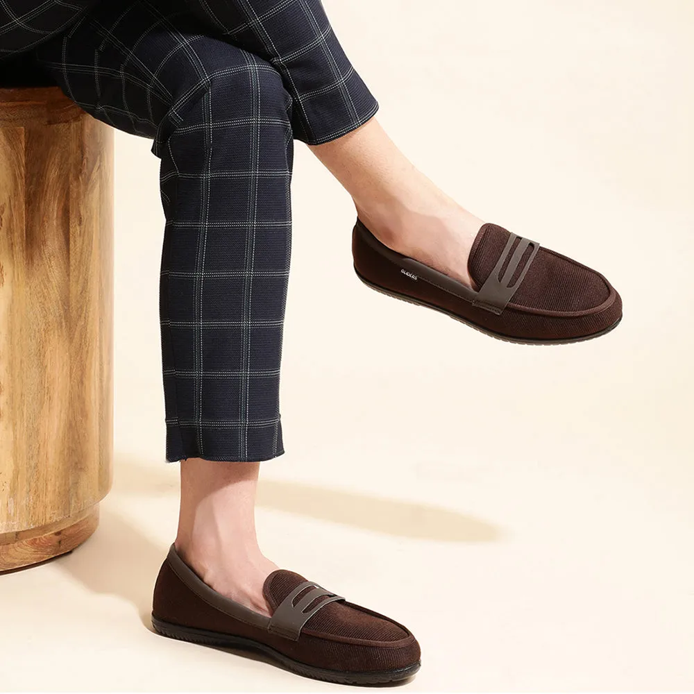Chaussures à Enfiler Décontractées Marron Gliders Pour Homme EXCITOR Par Liberty