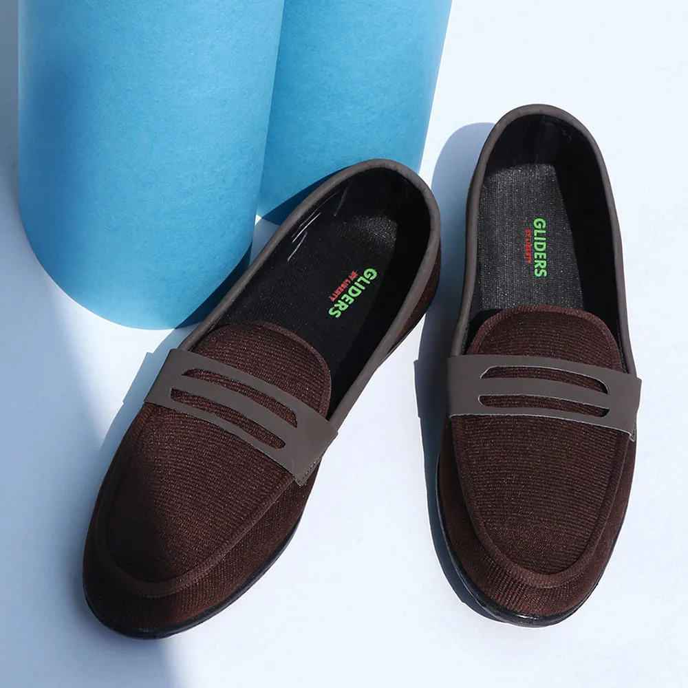 Chaussures à Enfiler Décontractées Marron Gliders Pour Homme EXCITOR Par Liberty