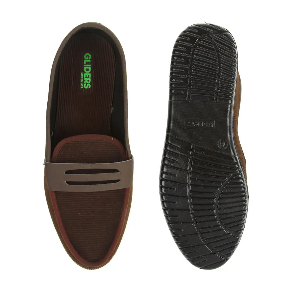 Chaussures à Enfiler Décontractées Marron Gliders Pour Homme EXCITOR Par Liberty