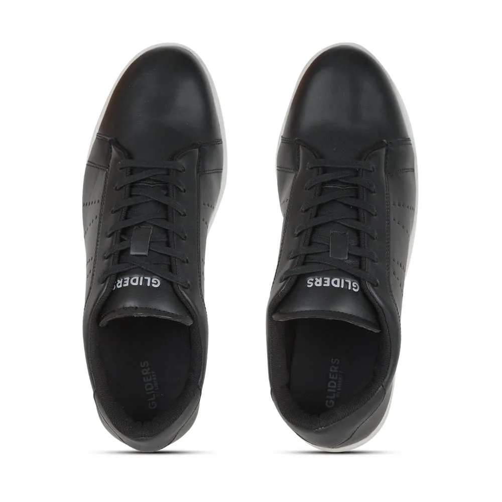 Baskets décontractées Gliders à lacets noirs pour hommes ANDERSON By Liberty