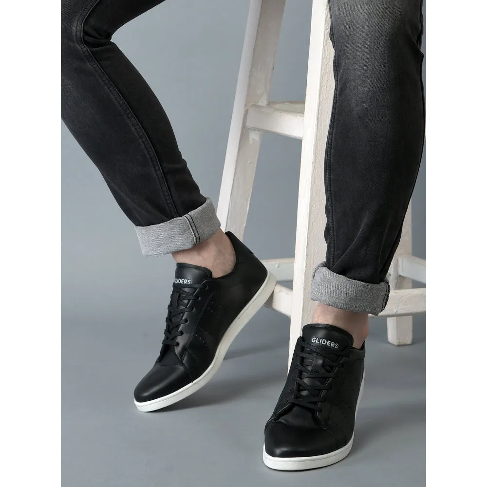Baskets décontractées Gliders à lacets noirs pour hommes ANDERSON By Liberty