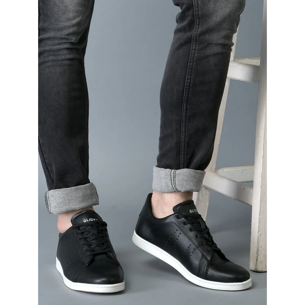 Baskets décontractées Gliders à lacets noirs pour hommes ANDERSON By Liberty