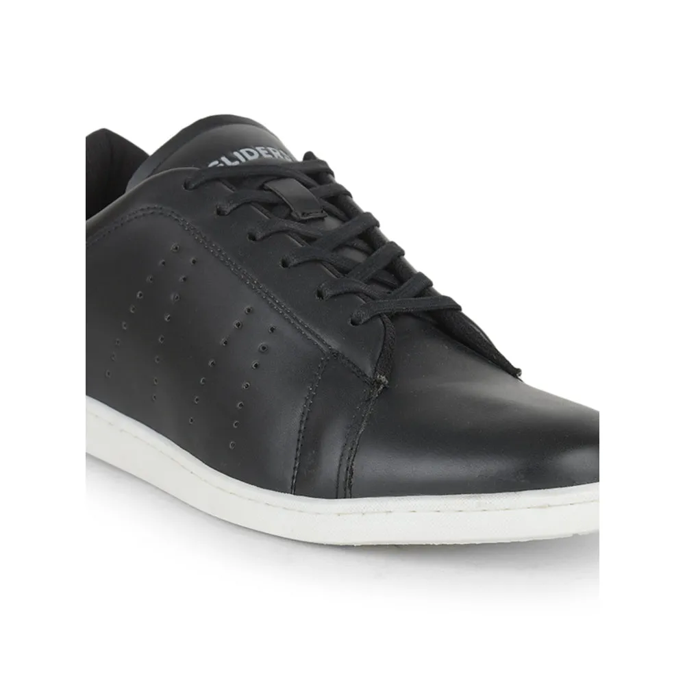 Baskets décontractées Gliders à lacets noirs pour hommes ANDERSON By Liberty