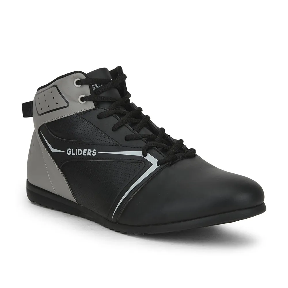 Baskets décontractées à lacets noirs pour hommes RIDER-E par Liberty