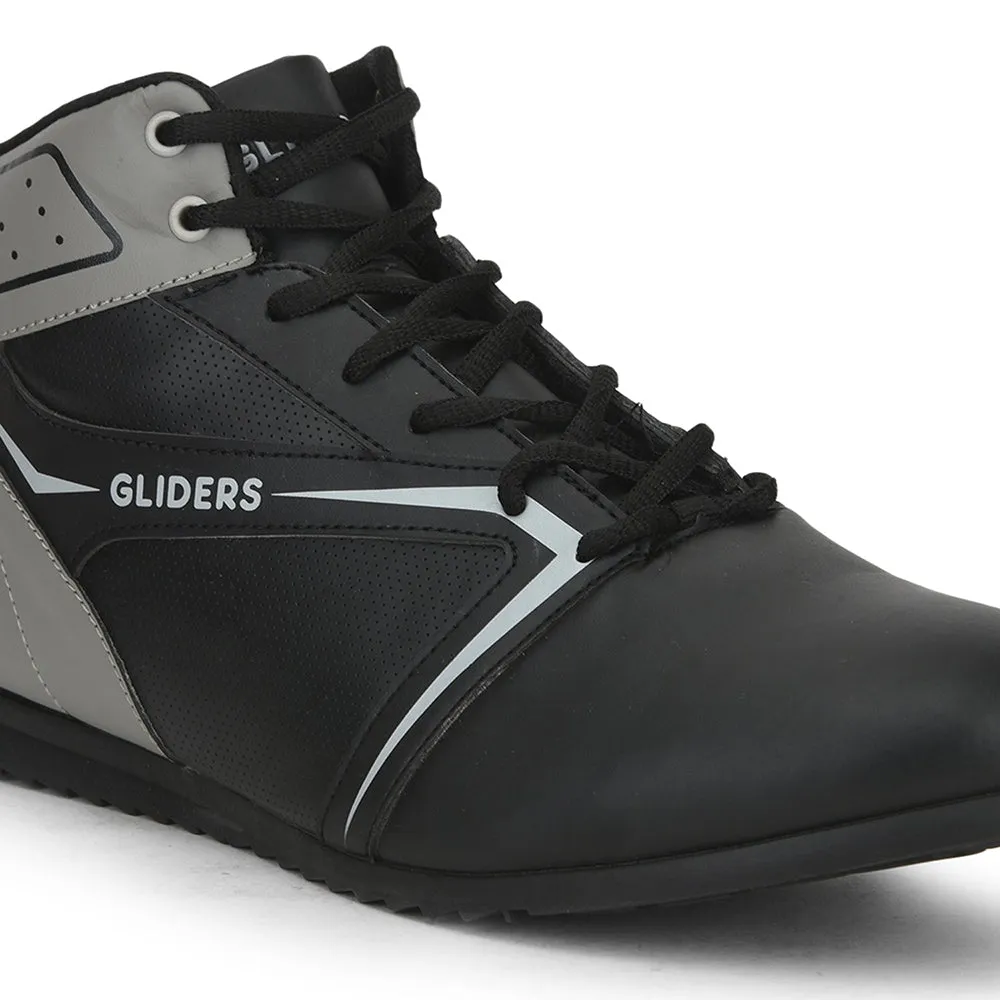 Baskets décontractées à lacets noirs pour hommes RIDER-E par Liberty