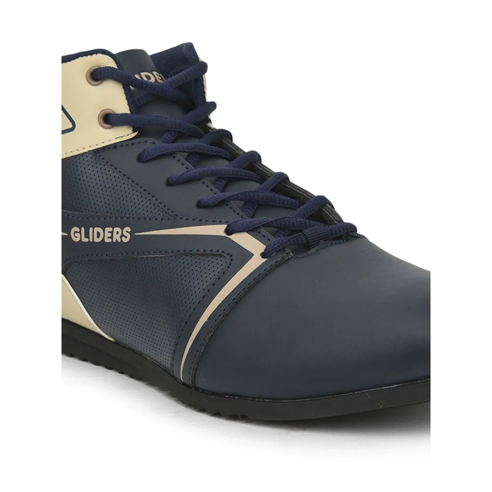 Baskets décontractées à lacets bleu marine Gliders pour hommes RIDER-E par Liberty