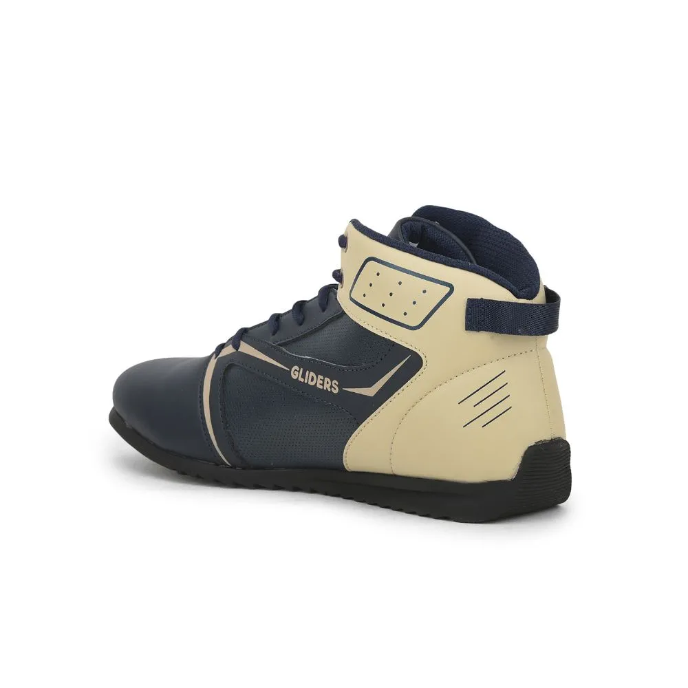 Baskets décontractées à lacets bleu marine Gliders pour hommes RIDER-E par Liberty