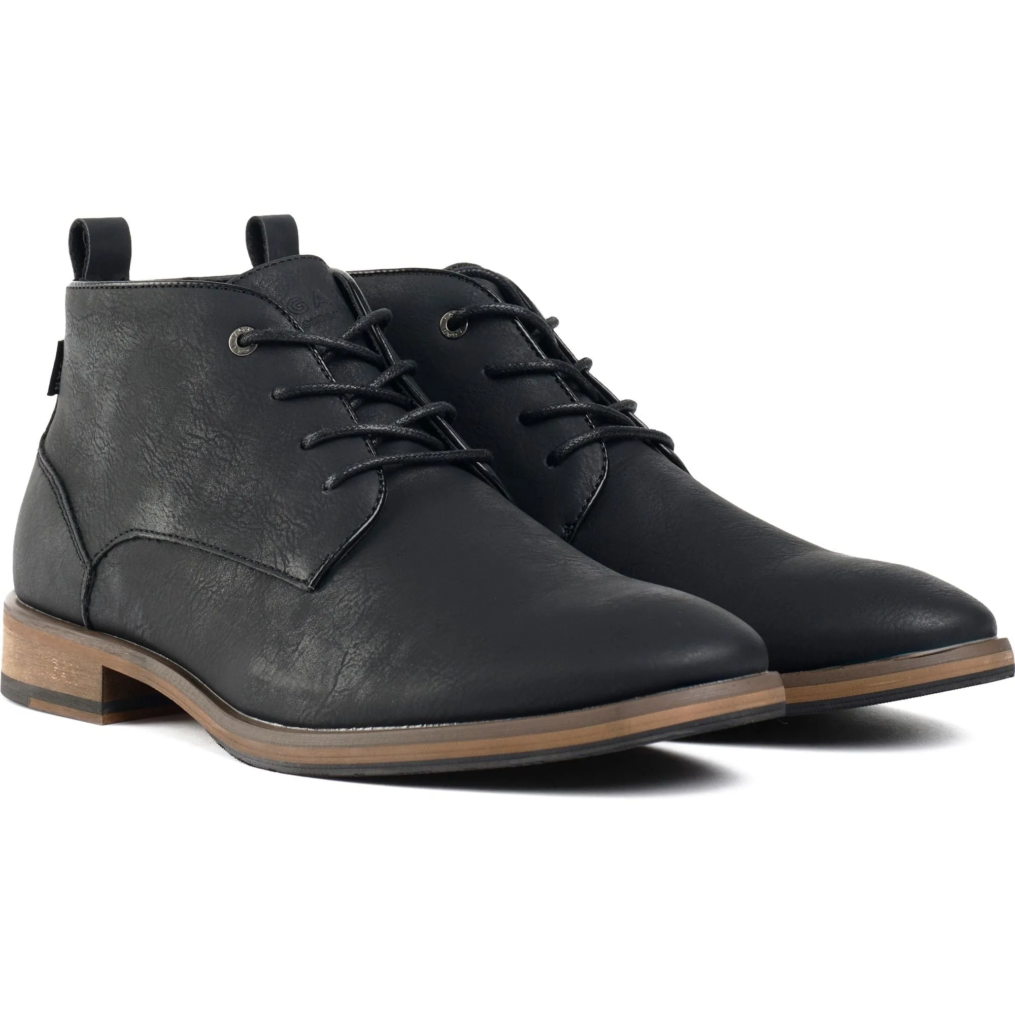 Bottes Chukka en Simili-Cuir Végane pour Homme Goji 2 | Noir