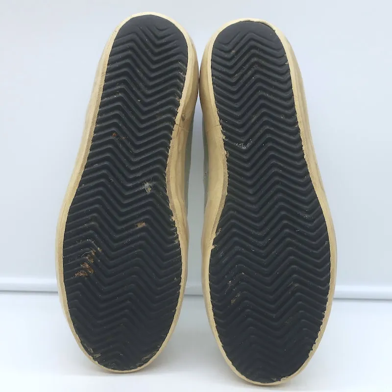 Golden Goose Superstar Flag Sneakers en cuir métallisé argenté taille 38