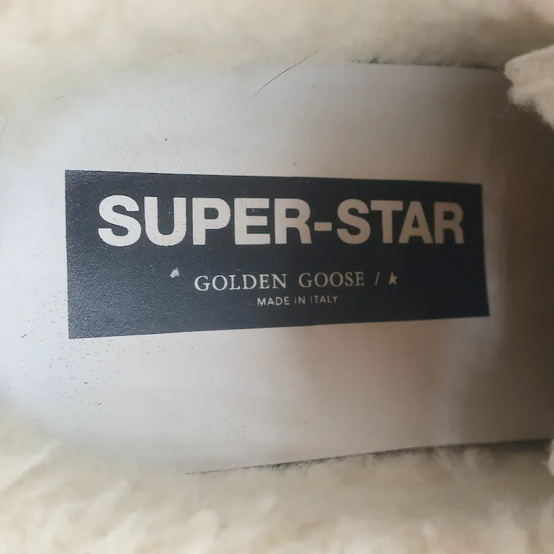 Golden Goose Superstar Sabot Sneakers en Poil de Poney Léopard avec Doublure en Mouton Taille 38