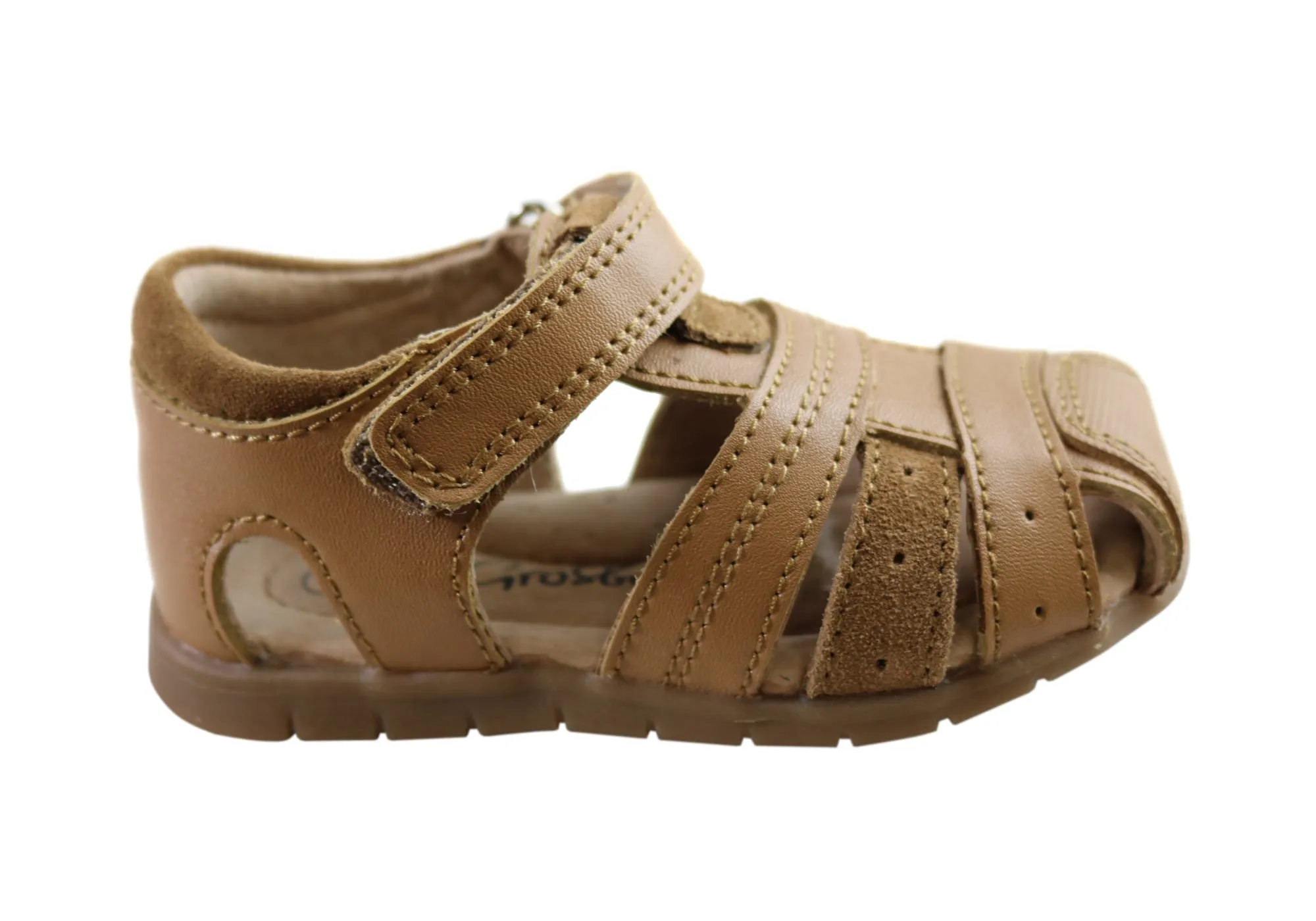 Grosby Albion Sandales en cuir confortables pour bébés et tout-petits Chaussures Grosby