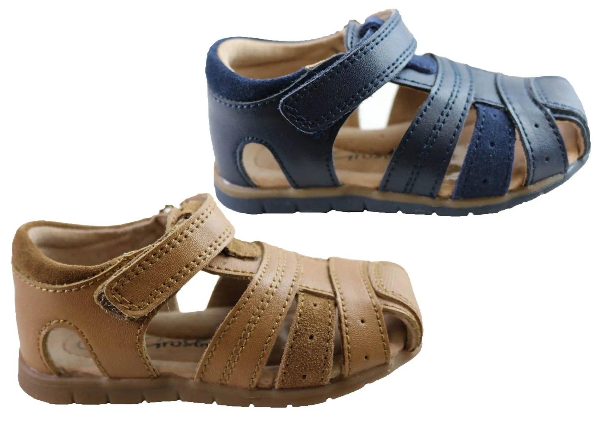 Grosby Albion Sandales en cuir confortables pour bébés et tout-petits Chaussures Grosby