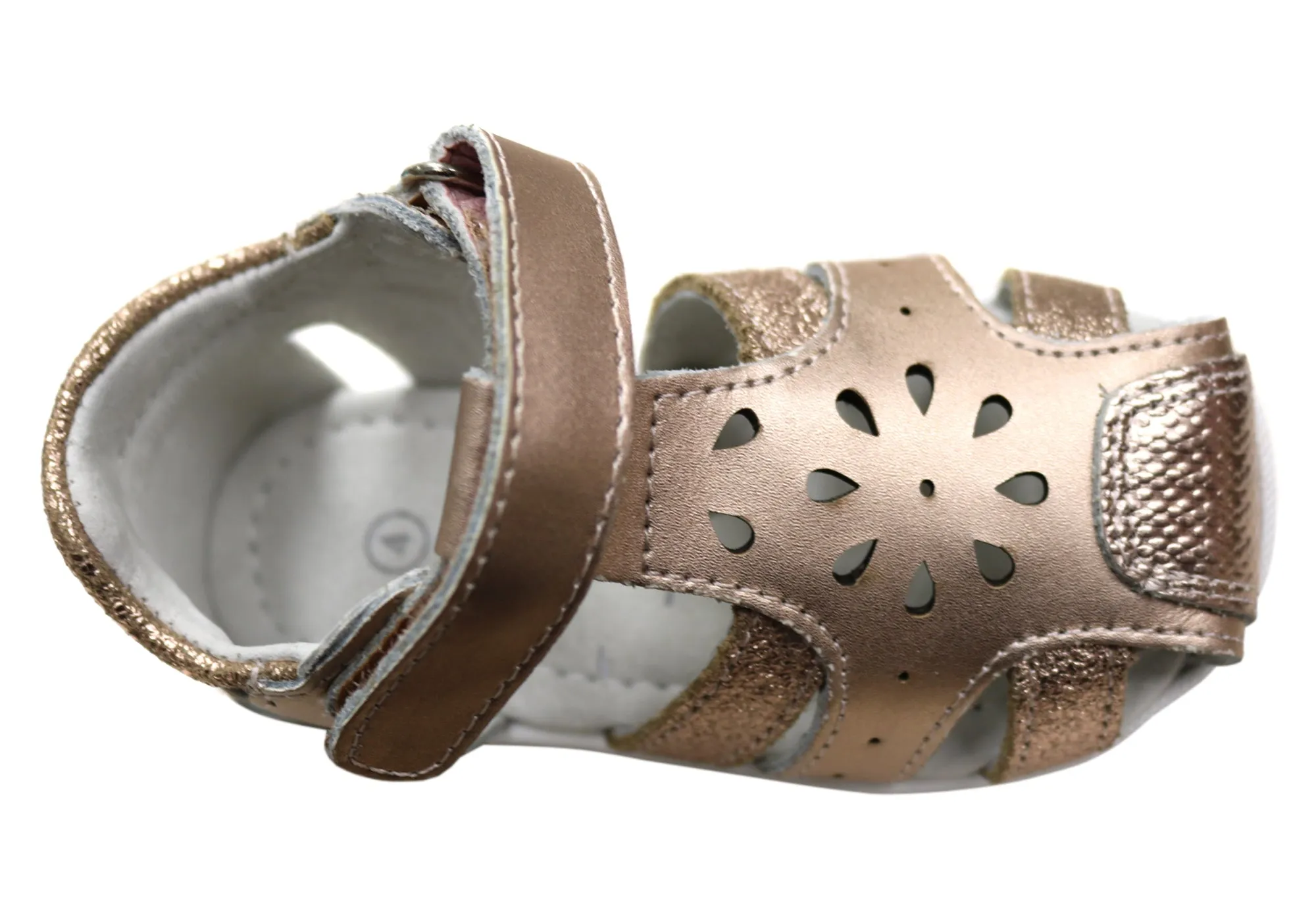 Grosby Alisa Sandales en Cuir Confortables pour Bébés, Tout-Petits et Filles