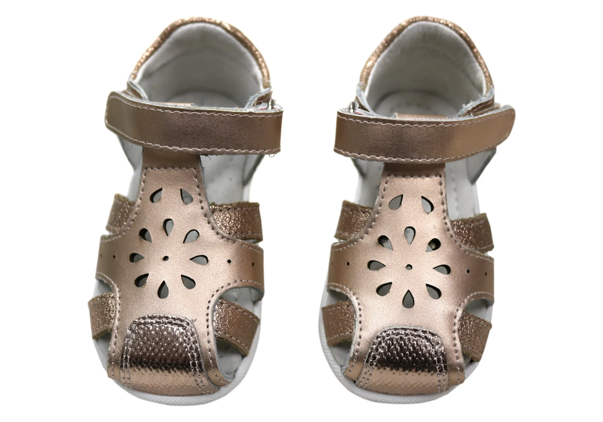 Grosby Alisa Sandales en Cuir Confortables pour Bébés, Tout-Petits et Filles