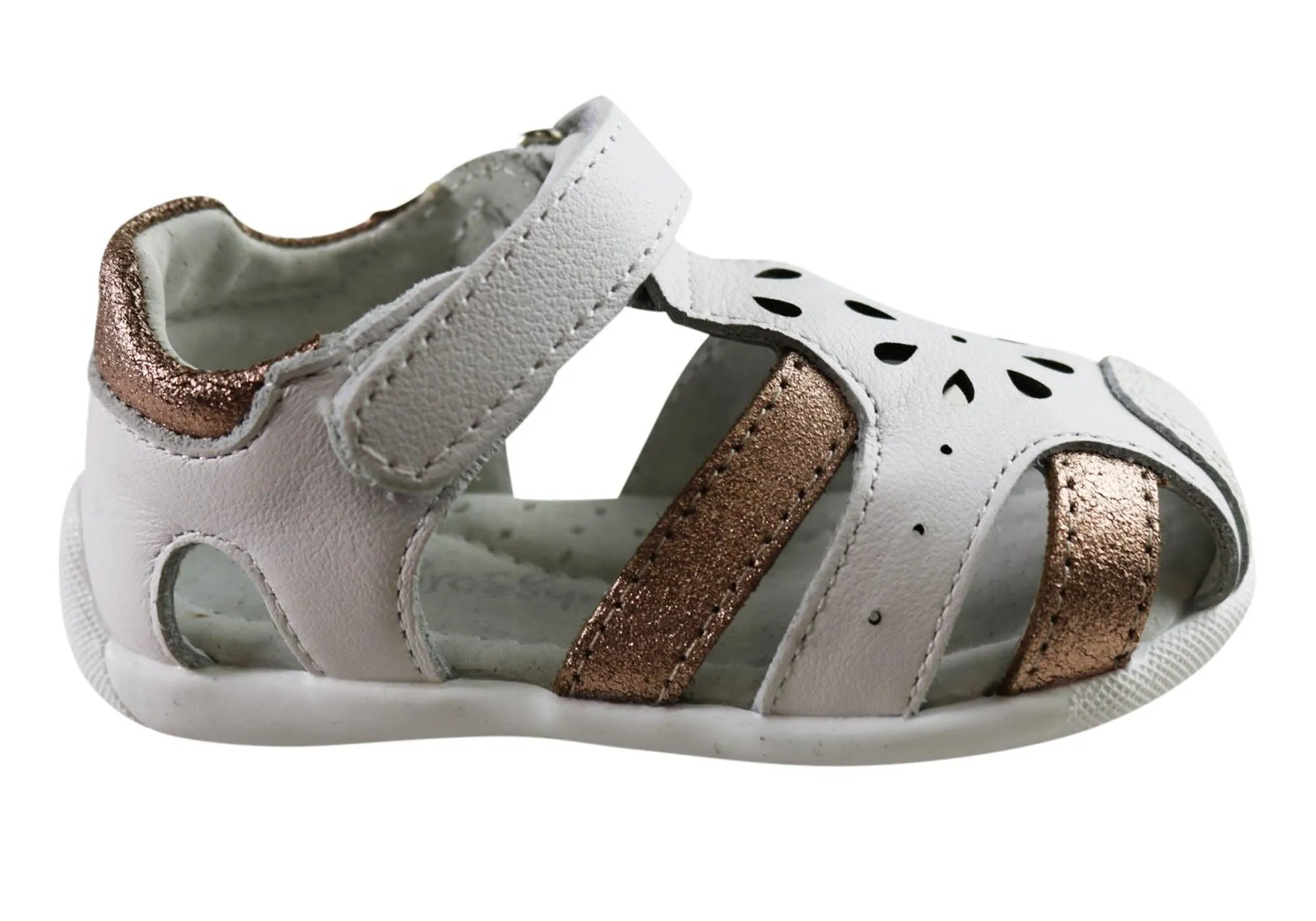 Grosby Alisa Sandales en Cuir Confortables pour Bébés, Tout-Petits et Filles