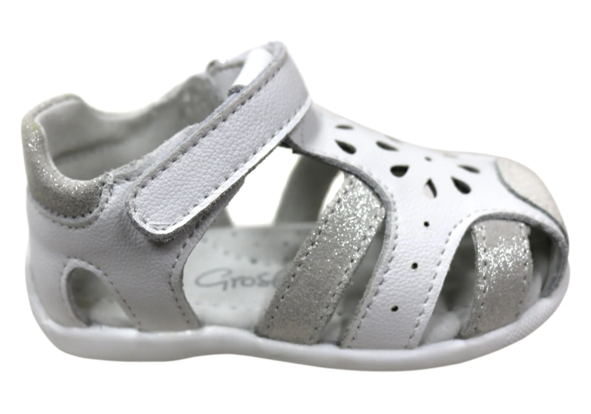 Grosby Alisa Sandales en Cuir Confortables pour Bébés, Tout-Petits et Filles