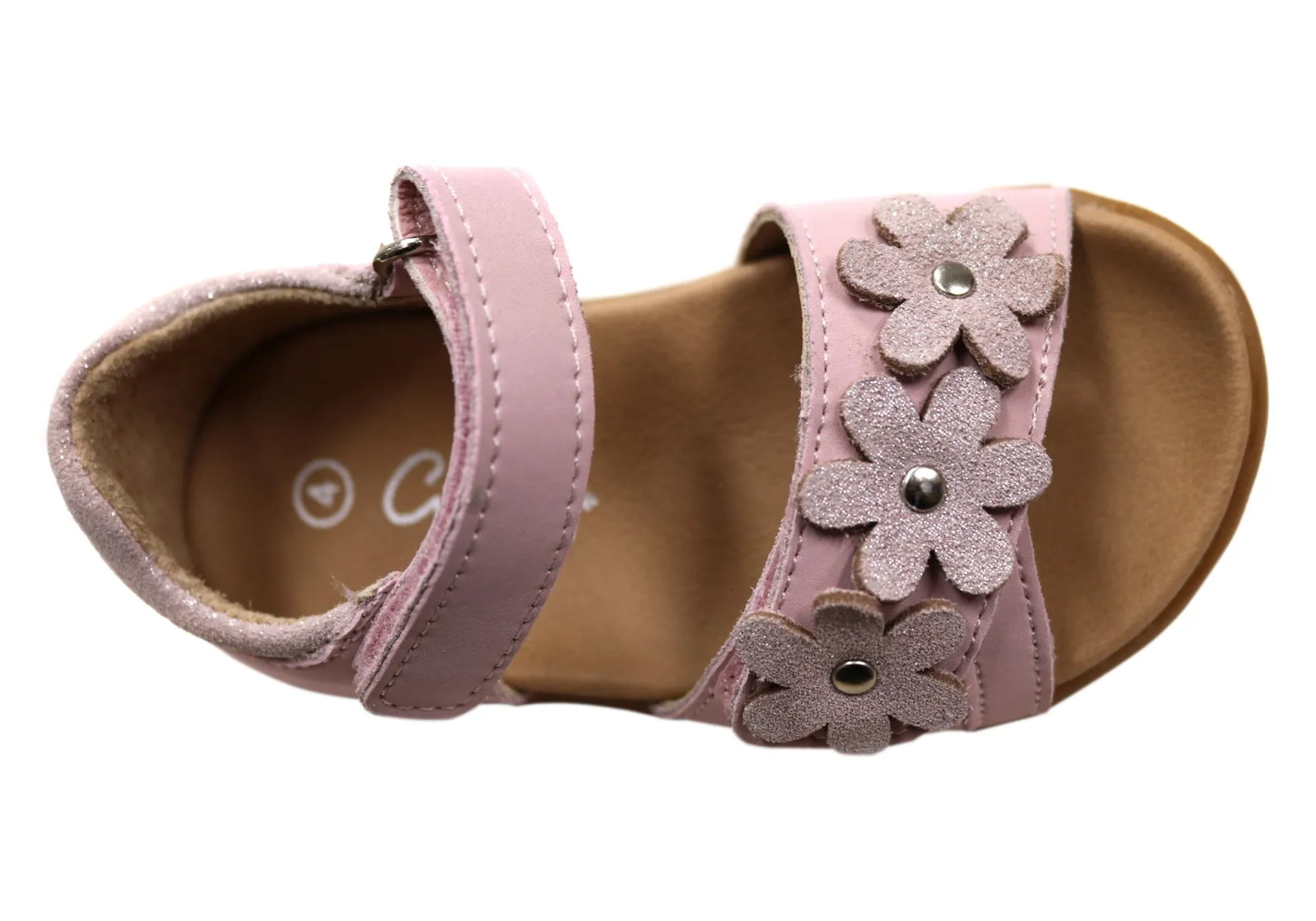 Grosby Azalea Sandales en Cuir Confortables pour Bébés, Tout-Petits et Filles