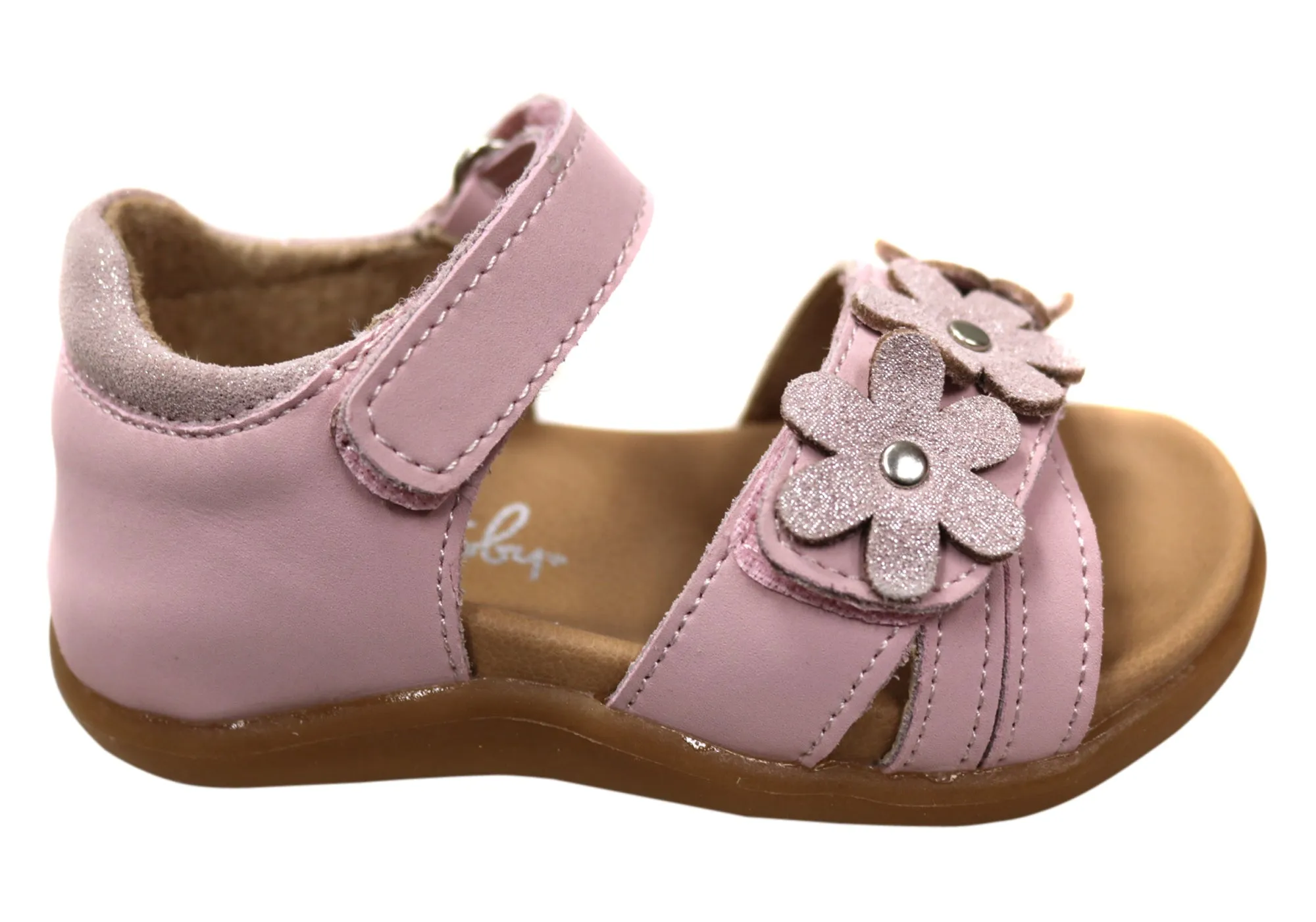 Grosby Azalea Sandales en Cuir Confortables pour Bébés, Tout-Petits et Filles