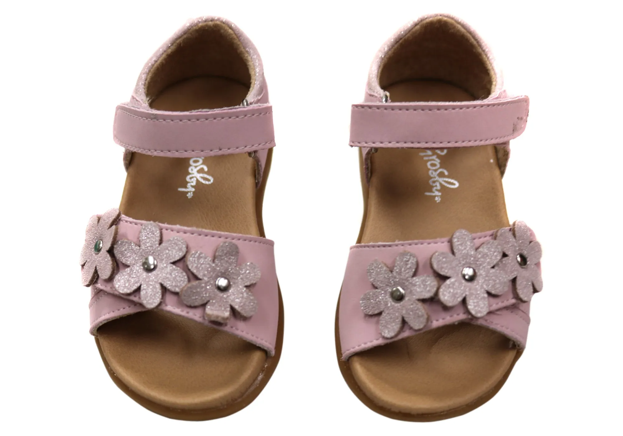 Grosby Azalea Sandales en Cuir Confortables pour Bébés, Tout-Petits et Filles