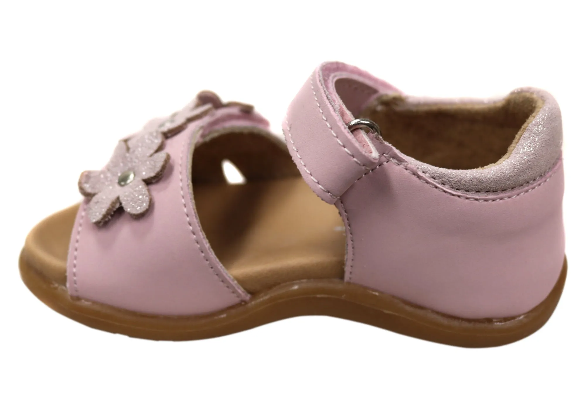Grosby Azalea Sandales en Cuir Confortables pour Bébés, Tout-Petits et Filles