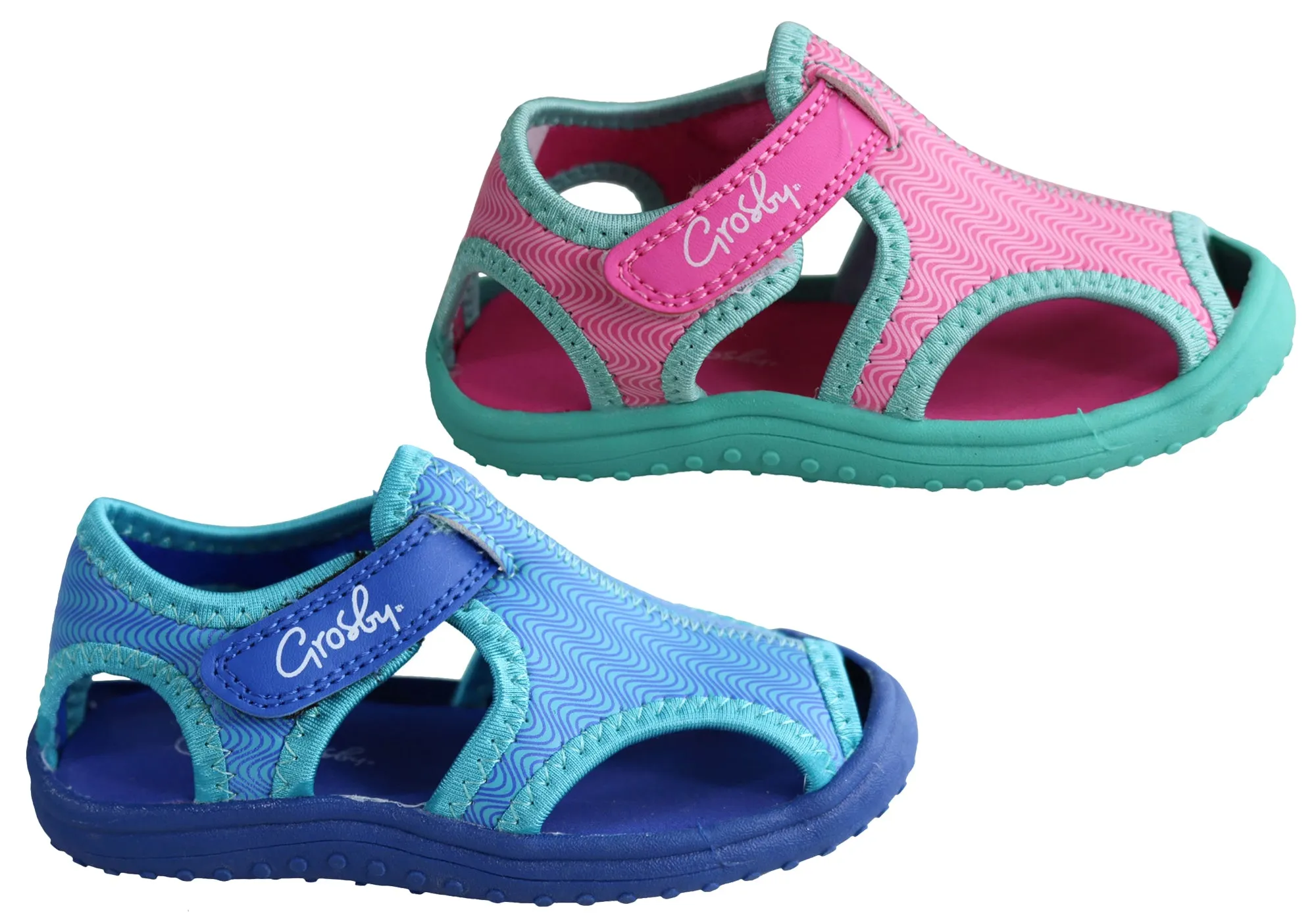Grosby Cage Sandales Confortables pour Bébé, Tout-Petit, Junior et Enfants, Chaussures Grosby