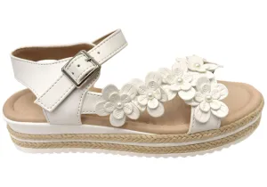 Grosby Fleur Sandales Confortables pour Filles et Enfants Chaussures Grosby