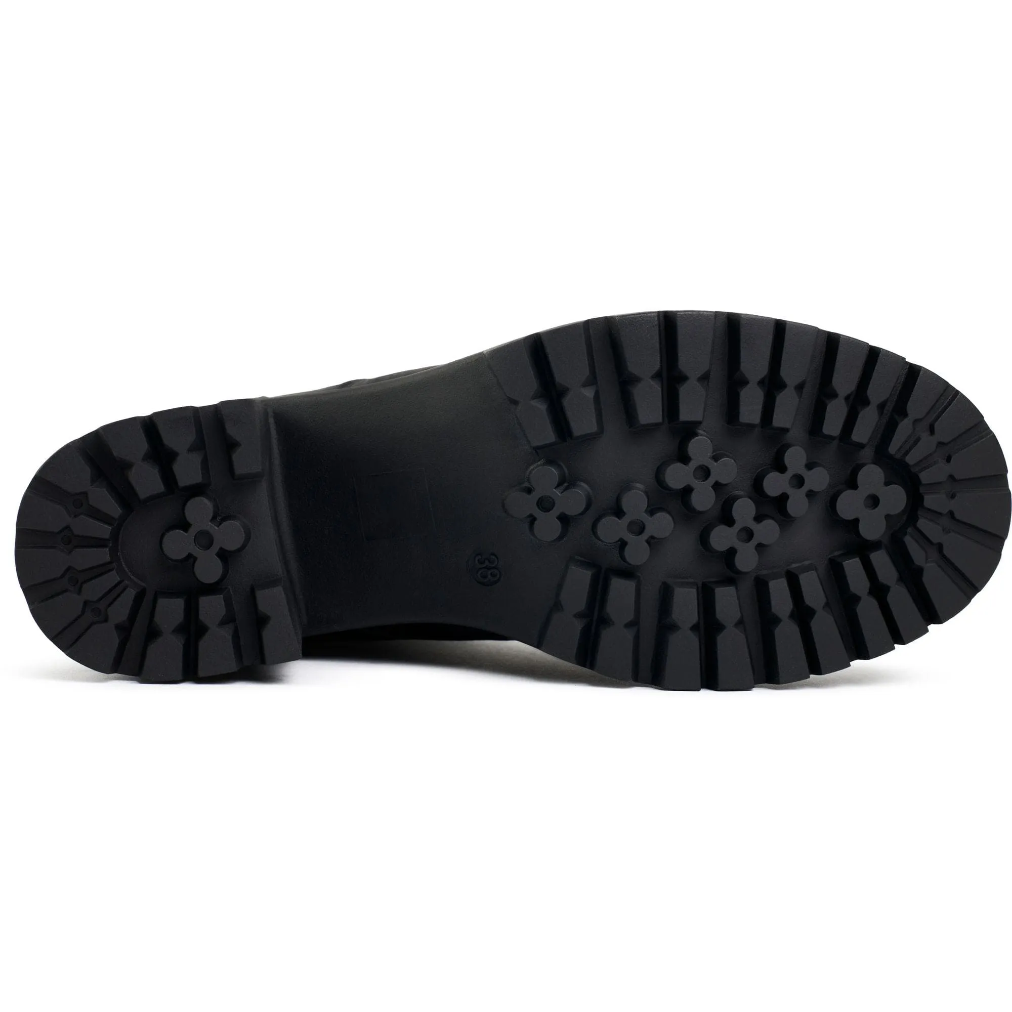 Bottes femme en simili cuir vegan Guava à lacets | Marron