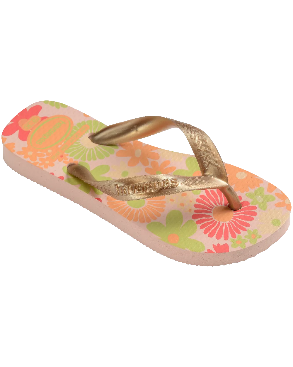 Havaianas Sandales Filles Flores Tongues en Rose Ballet