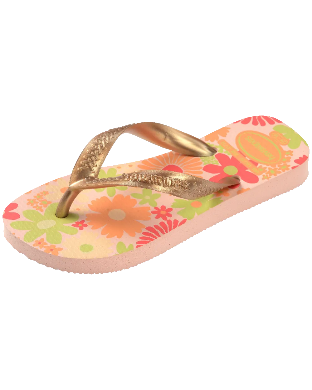 Havaianas Sandales Filles Flores Tongues en Rose Ballet