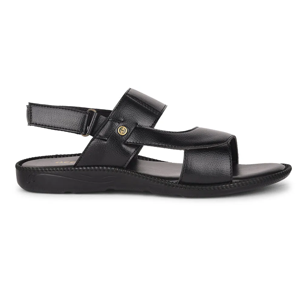 Sandale Décontractée Noire Healers Pour Hommes VCL-103 Par Liberty