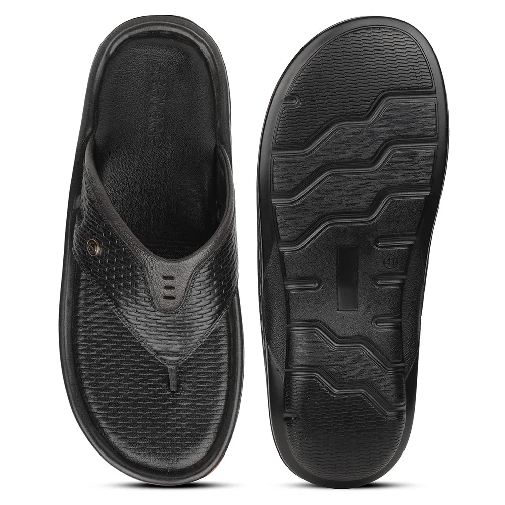 Pantoufles Décontractées Noires Healers Pour Hommes ASL-3 Par Liberty