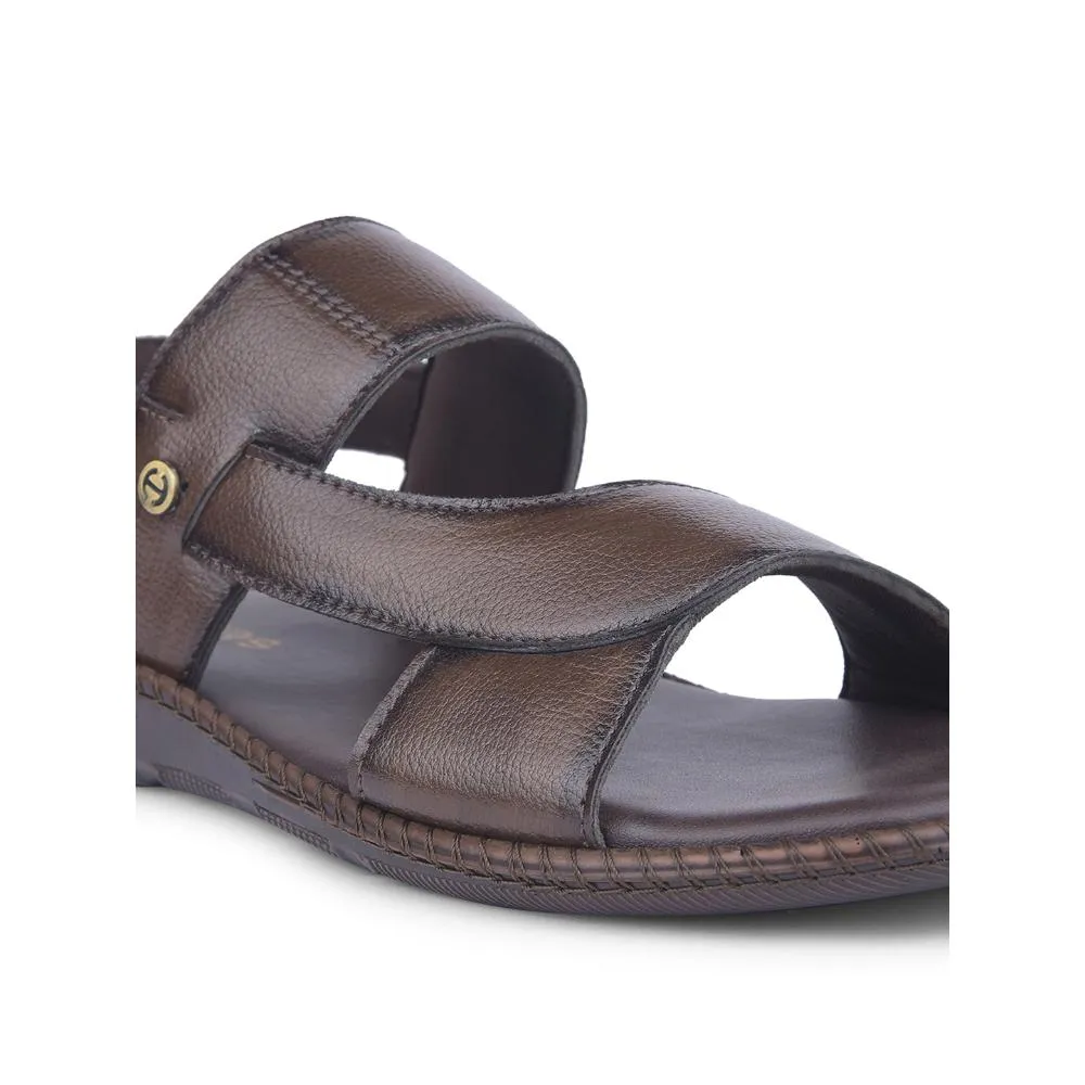 Sandale décontractée marron Healers pour hommes VCL-103 par Liberty