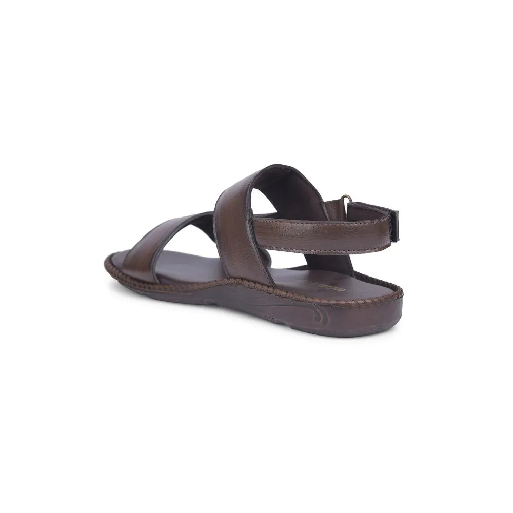 Sandale décontractée marron Healers pour hommes VCL-103 par Liberty